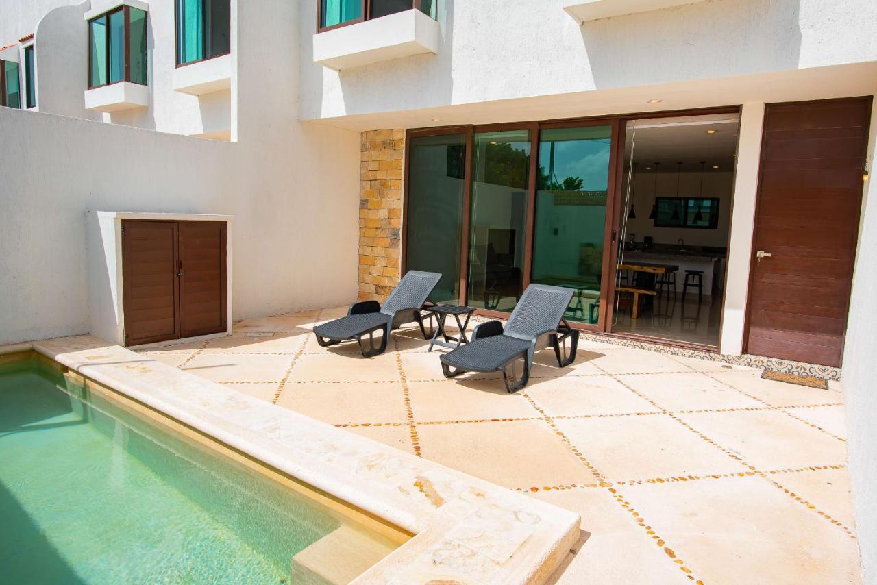 97982 New Modern Villa, Private Pool, High Internet Speed, 2 Blocks From The Beach Pueblo Pueblo Chicxulub 外观 照片