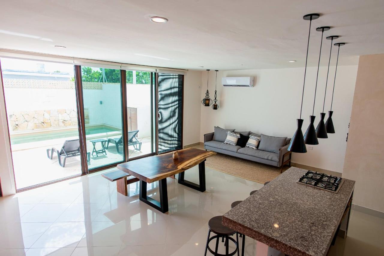 97982 New Modern Villa, Private Pool, High Internet Speed, 2 Blocks From The Beach Pueblo Pueblo Chicxulub 外观 照片