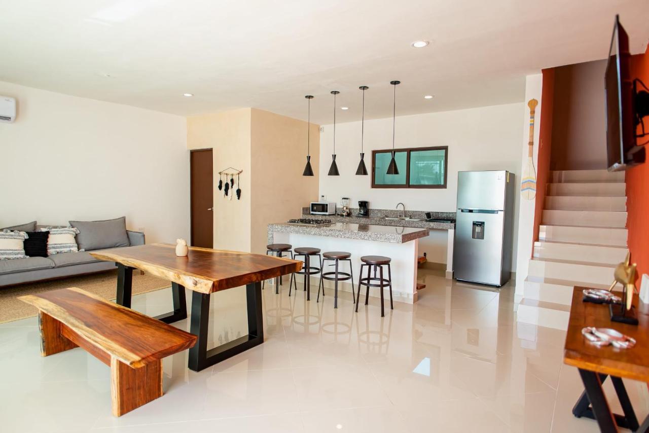 97982 New Modern Villa, Private Pool, High Internet Speed, 2 Blocks From The Beach Pueblo Pueblo Chicxulub 外观 照片